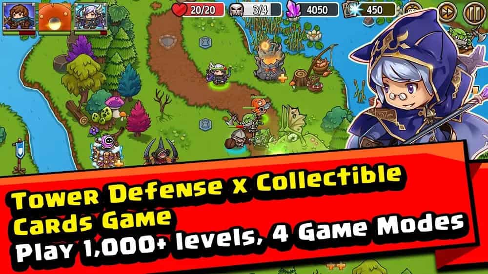 download Crazy Defense Heroes mod