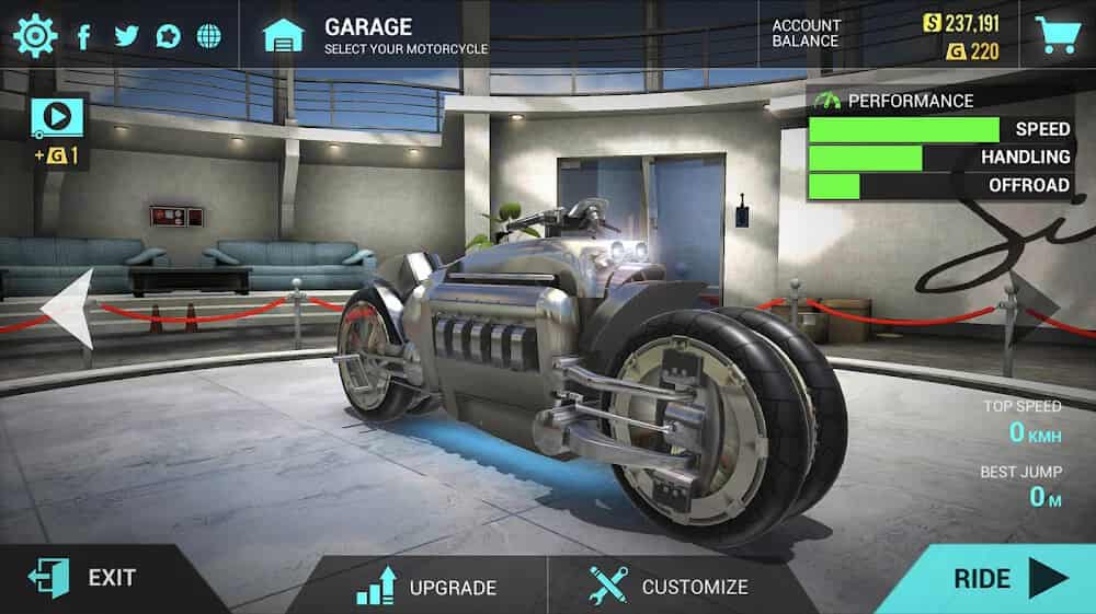 tải Ultimate Motorcycle Simulator hack