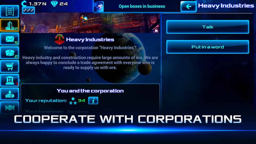 tải hack Idle Space Business Tycoon